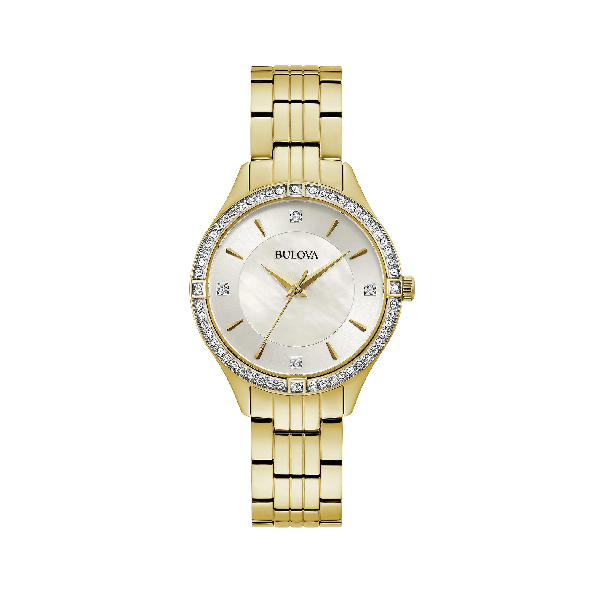 Bulova Diamond Pave Women\'s 32mm Watch Amazon.com: Bulova Ladies main image 3