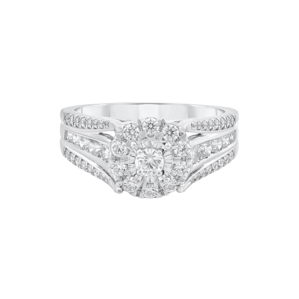Diamond Engagement Ring in 10K White Gold (1 ct. tw.) – Image 1 of 3