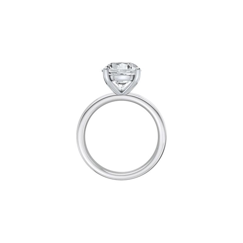 Lab Grown Diamond Pear-Shaped Solitaire Ring in 14K White Gold &#40;4 ct.&#41; – Image 2 of 4