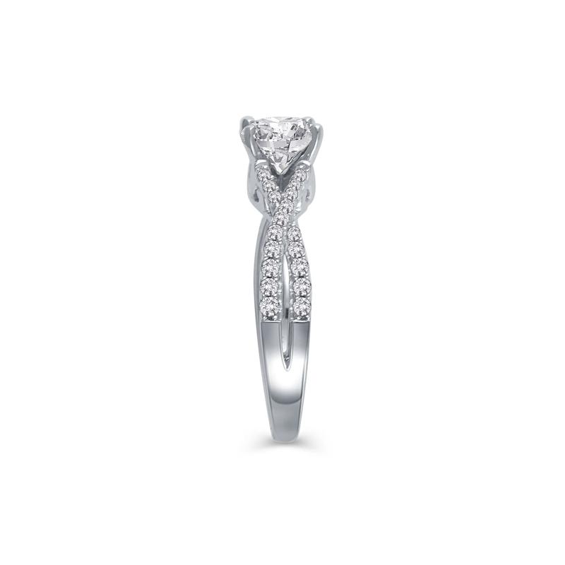 1/3 ct. tw. Diamond Semi-Mount Engagement Ring in 14K White Gold &#40;Setting Only&#41; – Image 5 of 6