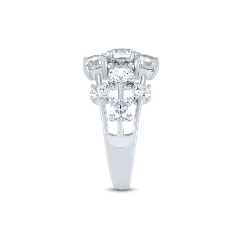 Lab Grown Diamond Multi-Row Ring in 10K White Gold &#40;2 ct. tw.&#41; – Image 3 of 3