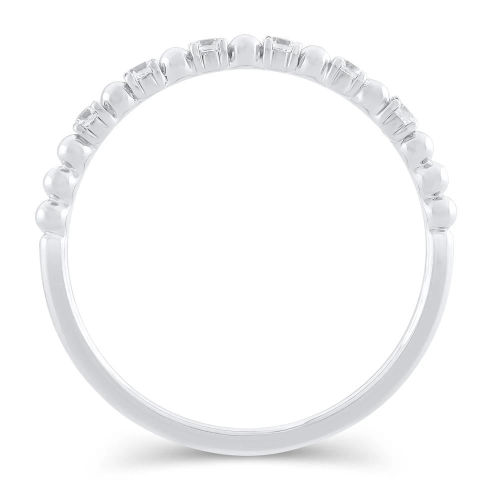 Lab Grown Diamond Stack Anniversary Band in 10K White Gold (1/10 ct. tw.) – Image 2 of 3