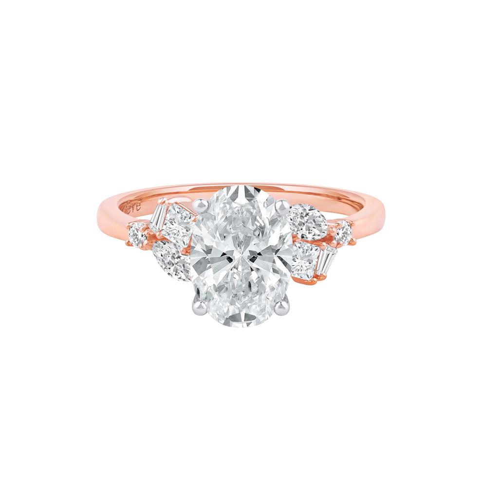 Nora Lab Grown Diamond Engagement Ring in 14K Rose and White Gold (2 1/2 ct. tw.) – Image 1 of 5