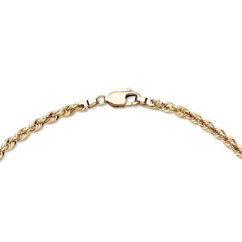 Heavy Hollow Rope Chain in 14K Yellow Gold, 30" – Image 3 of 3