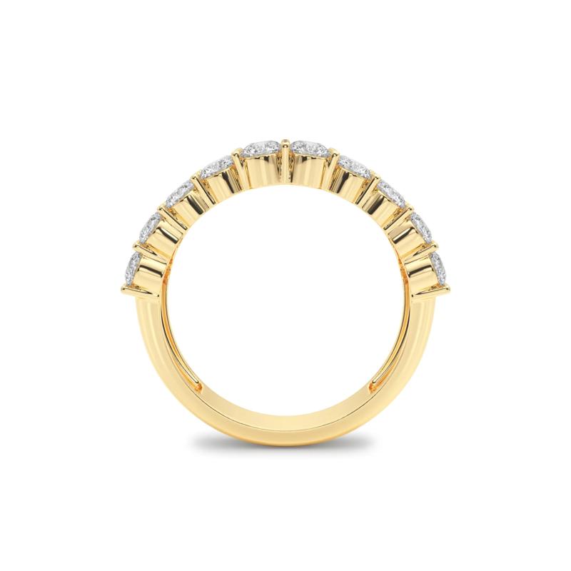 Lab Grown Diamond Three-Row Band in 10K Yellow Gold &#40;2-1/2 ct. tw.&#41; – Image 2 of 5