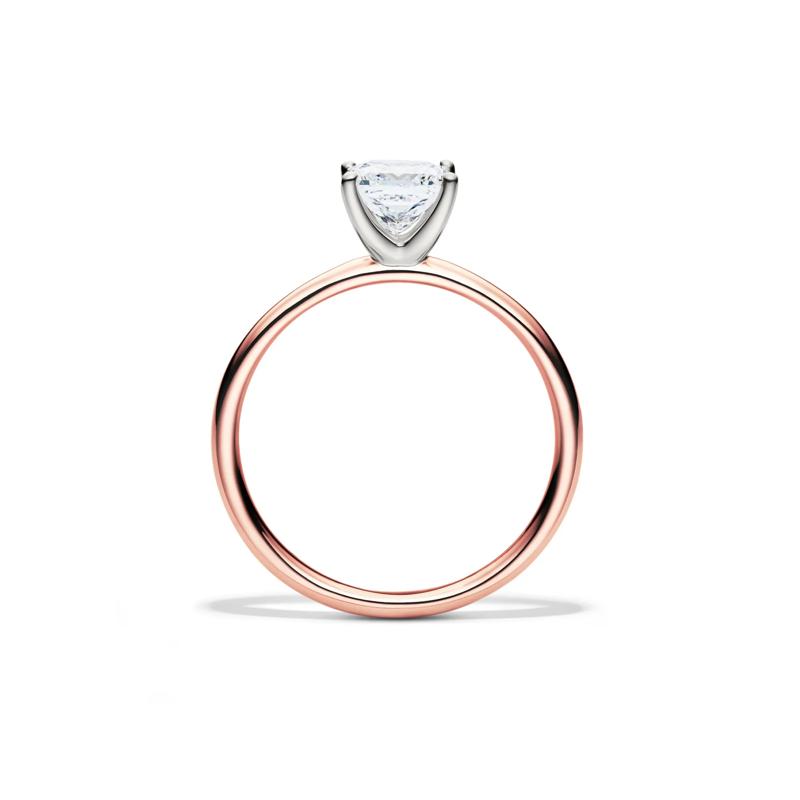 Diamond Princess Cut Solitaire Engagement Ring in 14K Rose Gold (1 ct.) – Image 2 of 5