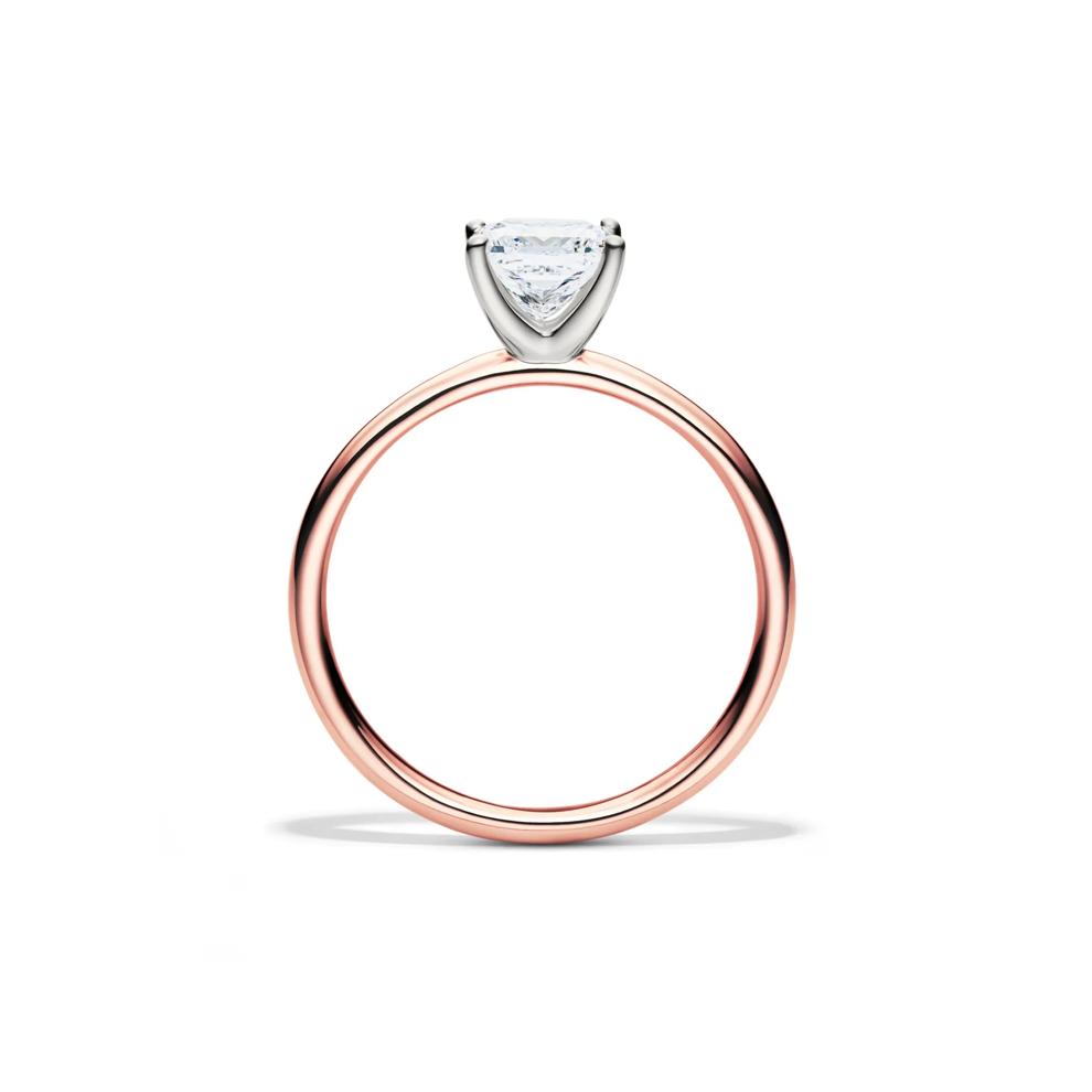 Diamond Princess Cut Solitaire Engagement Ring in 14K Rose Gold (1 ct.) – Image 2 of 5