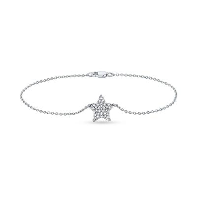 Diamond Star Bracelet in Sterling Silver (1/7 ct. tw.)