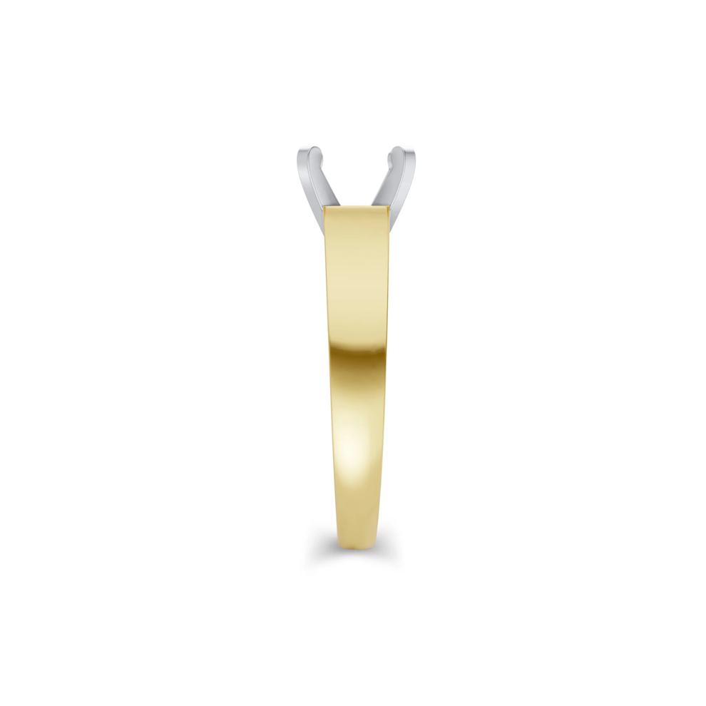 Lab Grown Diamond Semi-Mount Engagement Ring in 14K Yellow Gold (1/10 ct. tw.) – Image 6 of 6