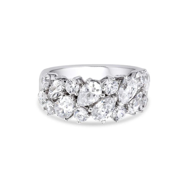 Lab Grown Diamond Multi-Stone Band in 14K White Gold &#40;3 ct. tw.&#41; – Image 1 of 3