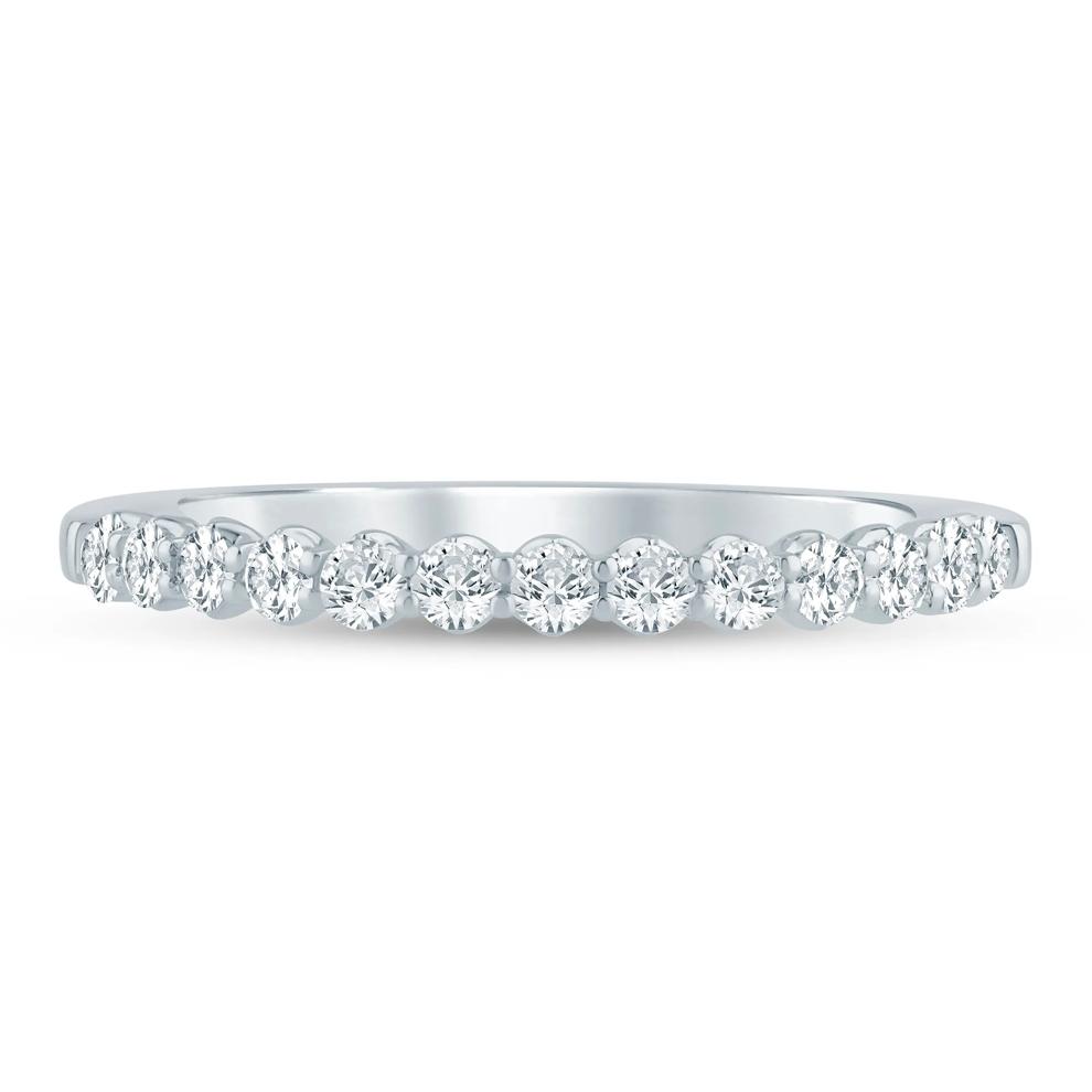 Lab Grown Diamond Round Anniversary Band in 10K White Gold (1/3 ct. tw.) – Image 1 of 3