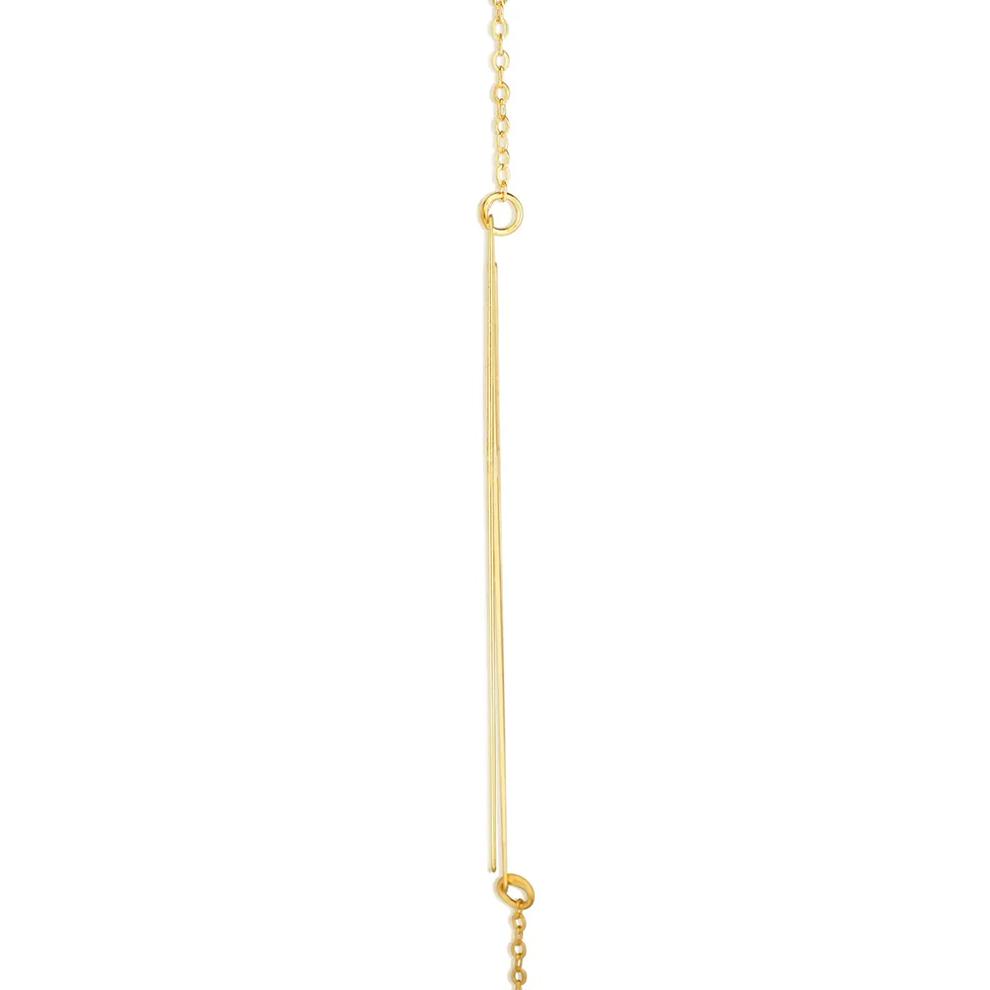 "N" Initial Necklace in 14K Yellow Gold – Image 2 of 3