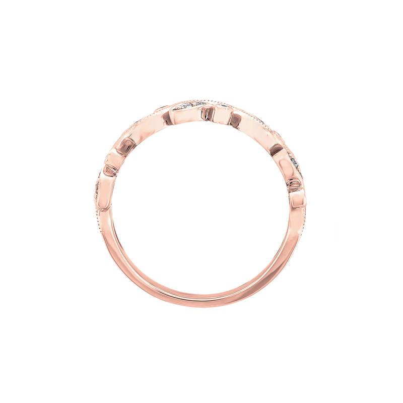 Vine Ring with Diamonds in 10K Rose Gold &#40;1/8 ct. tw.&#41; – Image 2 of 3