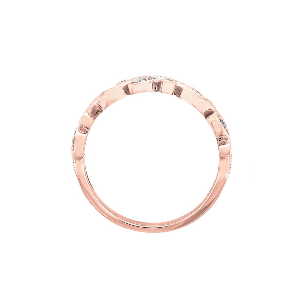 Vine Ring with Diamonds in 10K Rose Gold (1/8 ct. tw.) – Image 2 of 3
