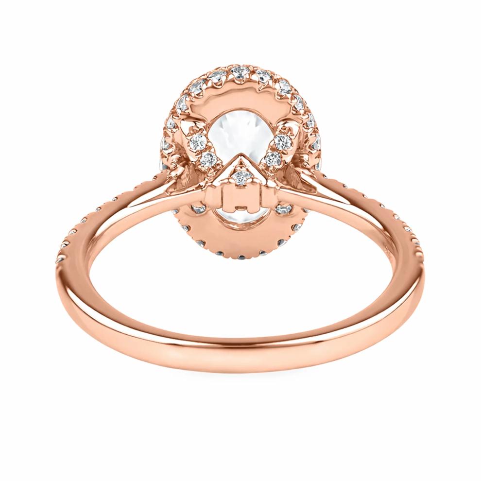 Perry Lab Grown Diamond Oval Engagement Ring in 14K Rose Gold (2 5/8 ct. tw.) – Image 4 of 4