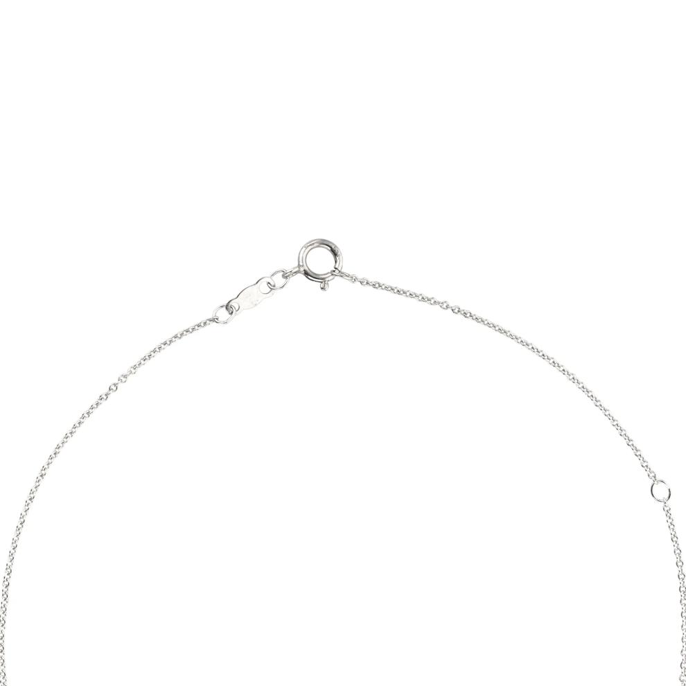 Diamond Accent Puff Cross Pendant Necklace in Sterling Silver – Image 2 of 4