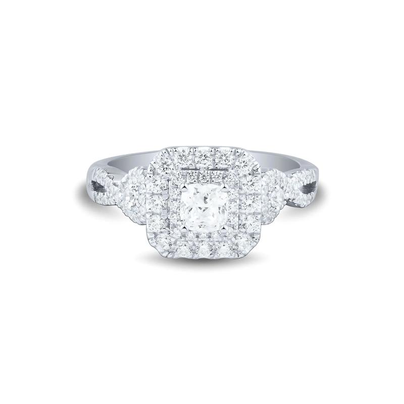 Helzberg Limited Edition 1 ct. tw. Diamond Engagement Ring in 14K White Gold – Image 1 of 4