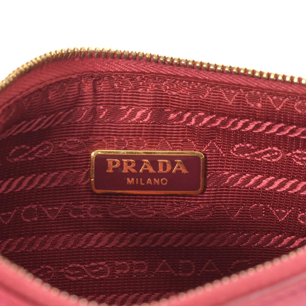 Pre-Owned Prada Saffiano Pouch Small Clutch – Image 5 of 8