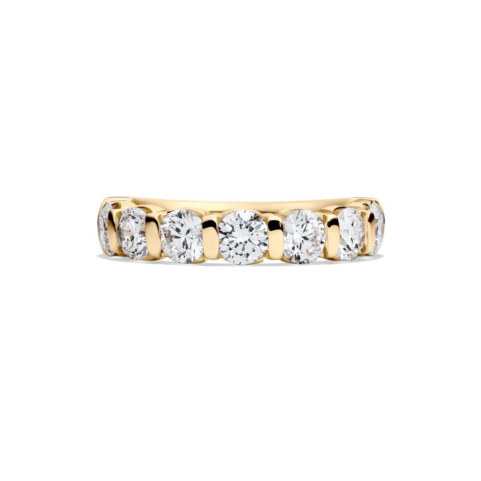 Lab Grown Diamond Bar Set Band in 14K Yellow Gold (2 ct. tw.) – Image 1 of 4
