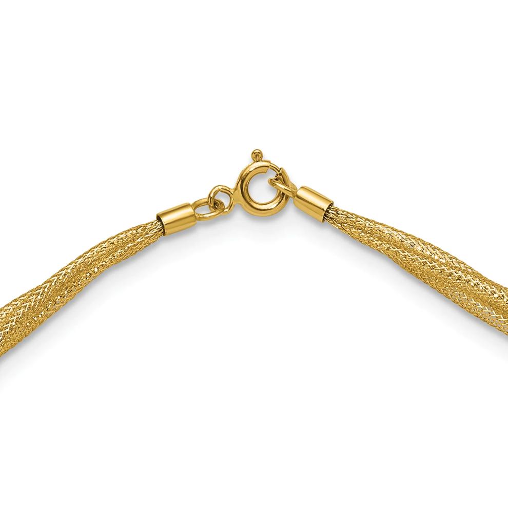 Mesh Chain in 14K Yellow Gold, 3.8mm, 17" – Image 2 of 4