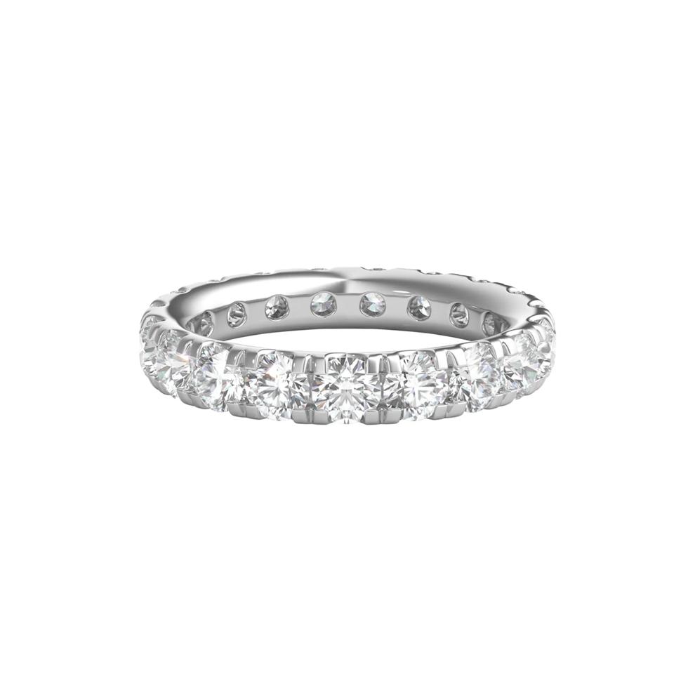 Lab Grown Diamond Comfort Fit Eternity Band in Platinum (3 ct. tw.) – Image 1 of 3