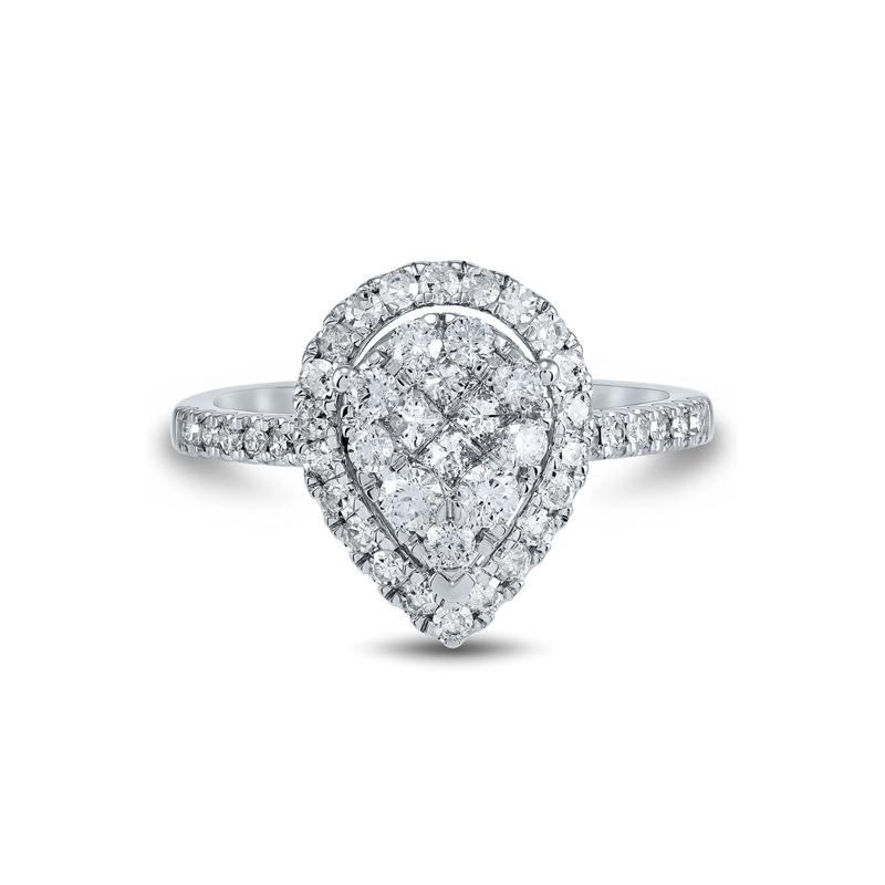 1 ct. tw. Diamond Engagement Ring in 10K White Gold – Image 1 of 3