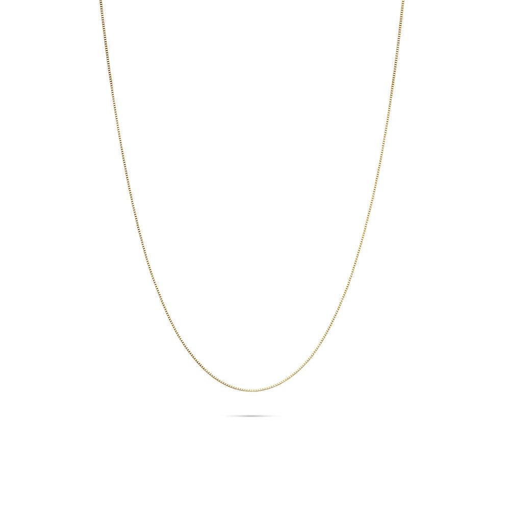 Adjustable Box Chain in 14K Yellow Gold, 20" – Image 1 of 6