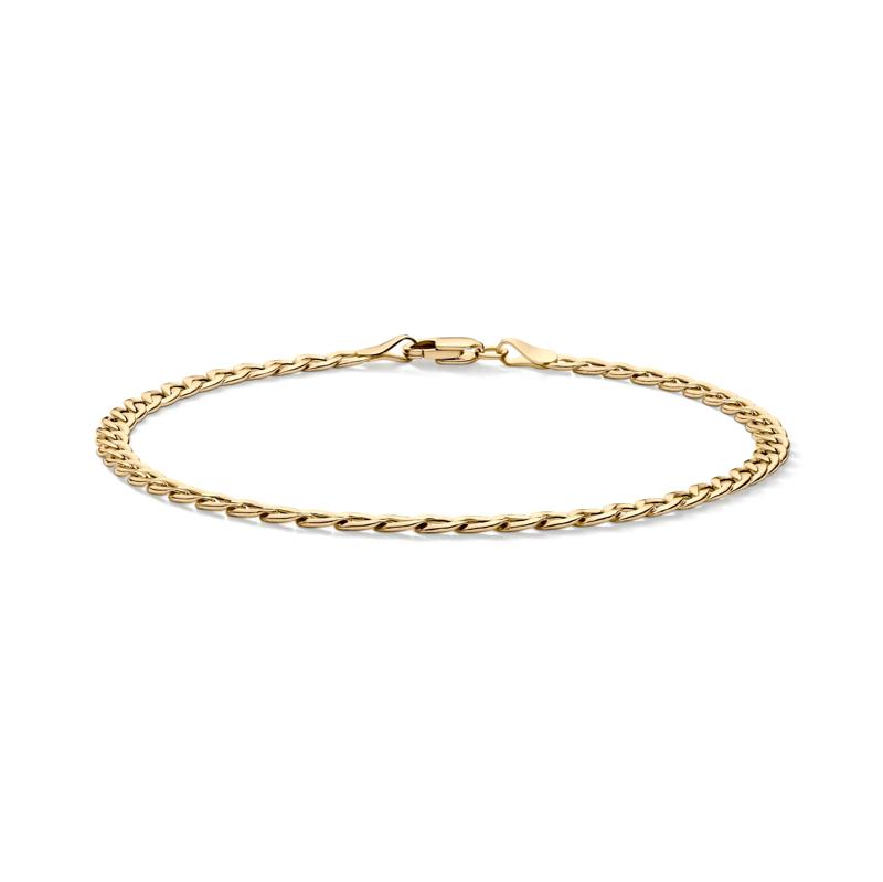 Curb Link Chain Bracelet in 14K Yellow Gold – Image 1 of 2