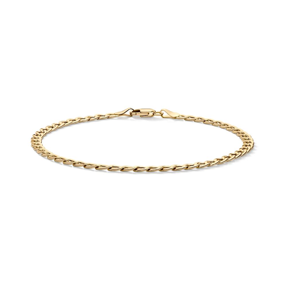 Curb Link Chain Bracelet in 14K Yellow Gold – Image 1 of 3
