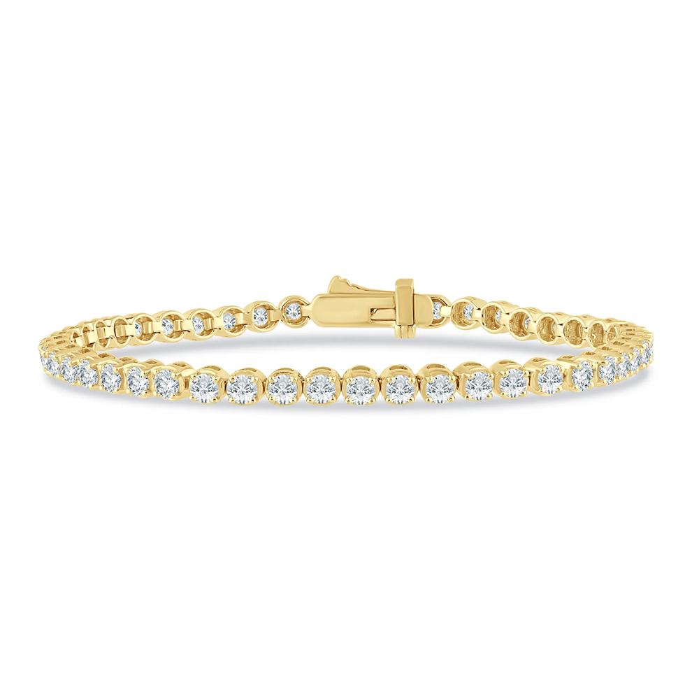 Diamond Tennis Bracelet in 10K Yellow Gold (5 ct. tw.) – Image 1 of 2