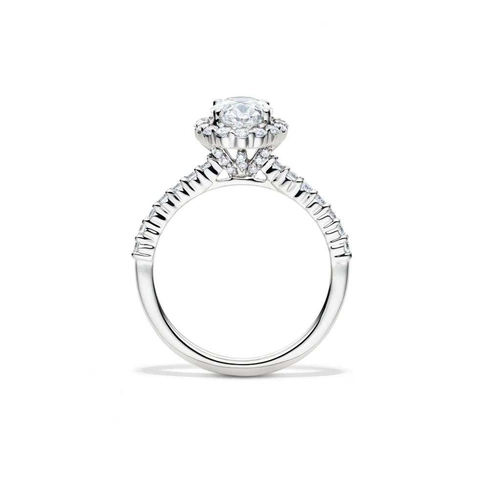 Lab Grown Diamond Oval-Shaped Engagement Ring in 14K White Gold (1 3/4 ct. tw.) – Image 3 of 5