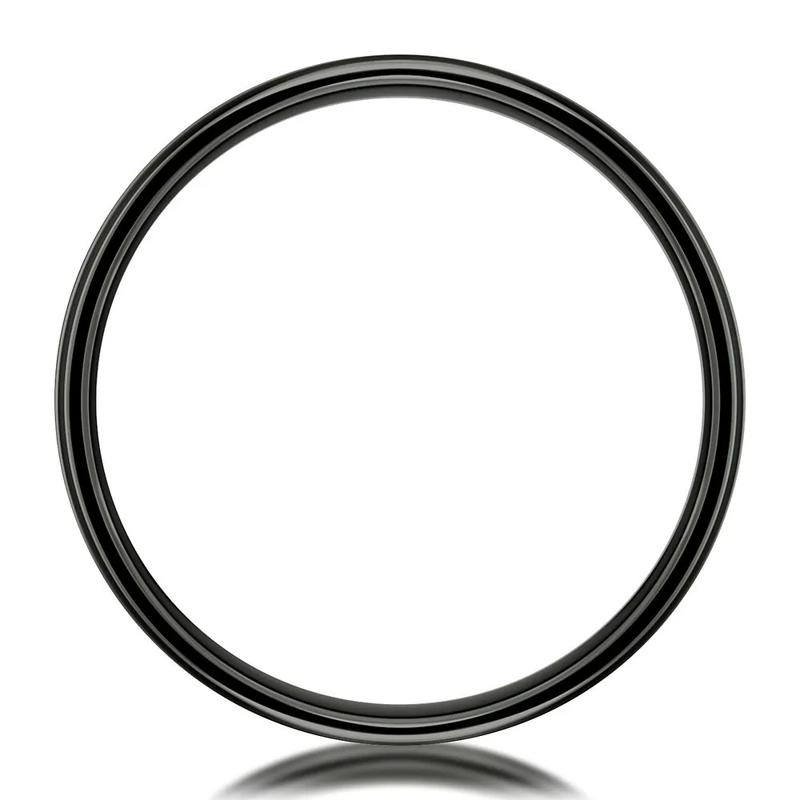 Men&#39;s Band in Black Titanium, 6MM – Image 2 of 3