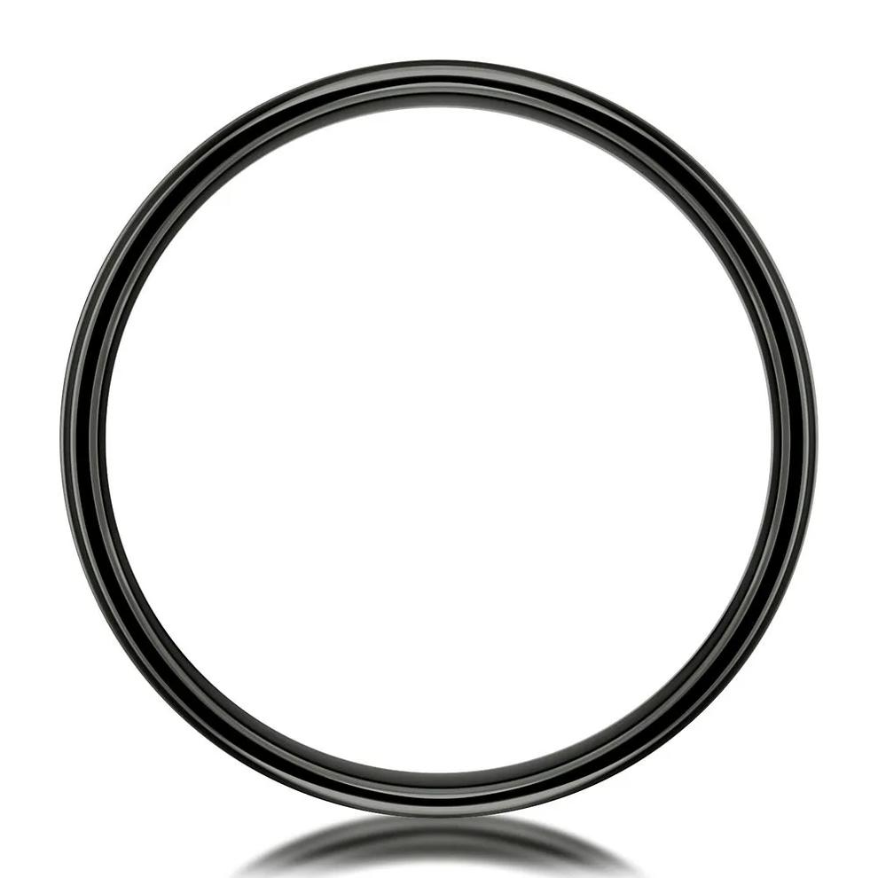 Men's Band in Black Titanium, 6MM – Image 2 of 3