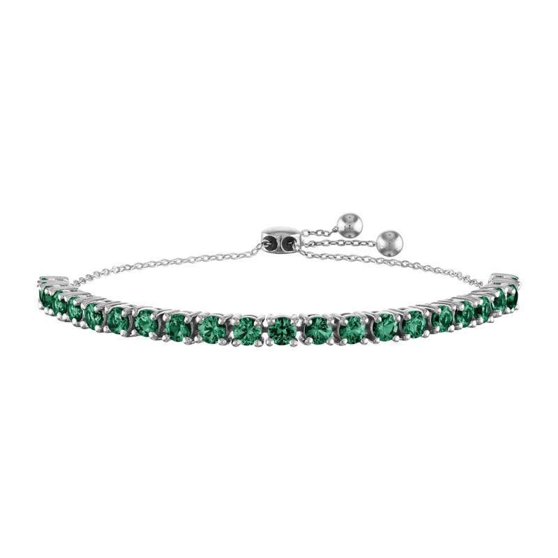Emerald Bolo Bracelet in Sterling Silver  – Image 1 of 1