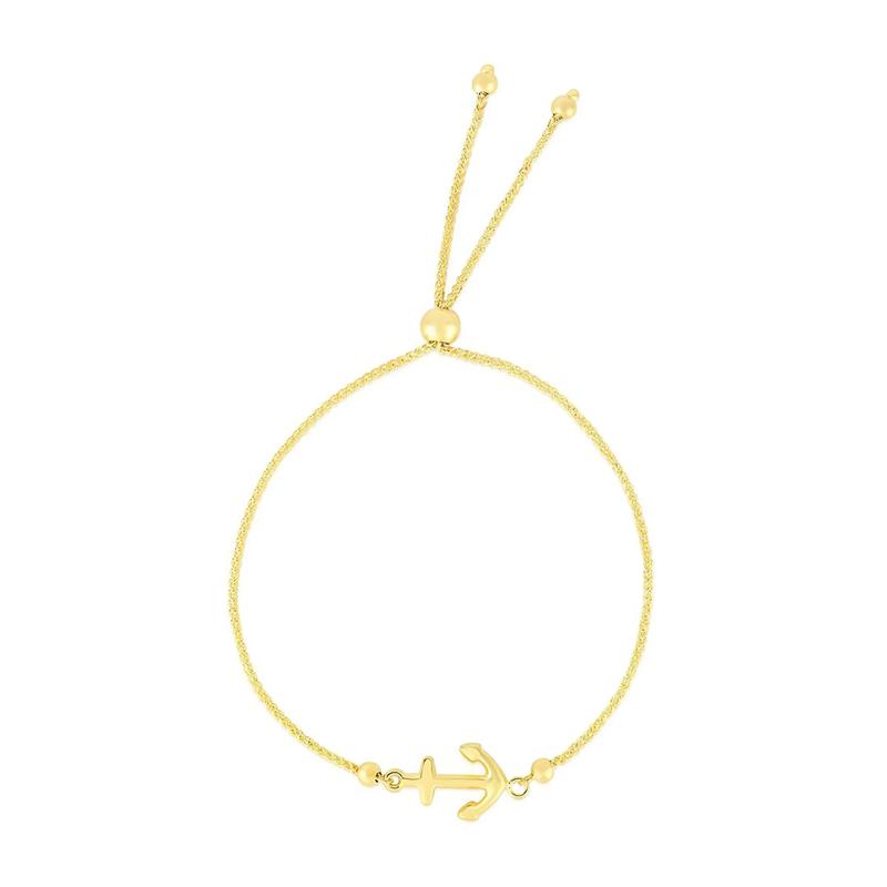 Anchor Bolo Bracelet in 14K Yellow Gold – Image 1 of 1