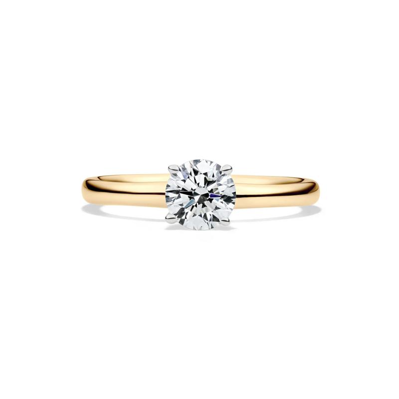 Diamond Round Brilliant Cut Solitaire Engagement Ring in 14K Yellow Gold &#40;3/4 ct.&#41; – Image 1 of 5