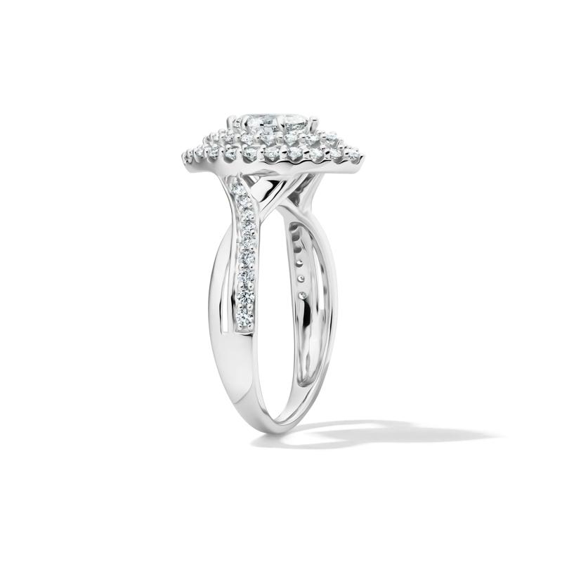 Marquise Diamond Halo Engagement Ring in 14K White Gold &#40;1 ct. tw.&#41; – Image 3 of 4