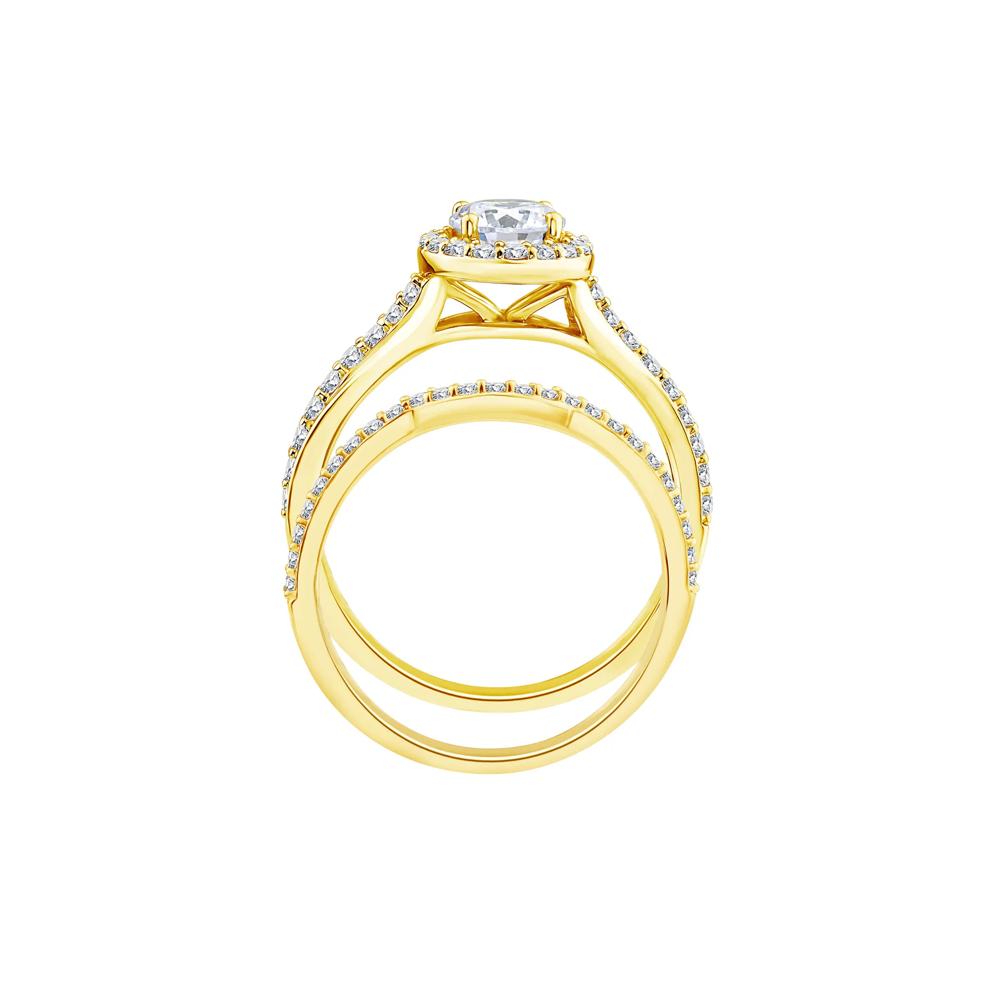 Lab Grown Diamond Engagement Ring Set in 10K Yellow Gold (1 1/5 ct. tw.) – Image 2 of 3