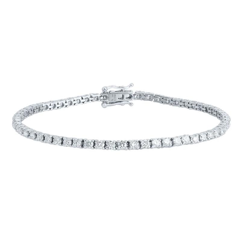 Lab Grown Diamond Tennis Bracelet in 14K White Gold &#40;4 ct. tw.&#41; – Image 1 of 1