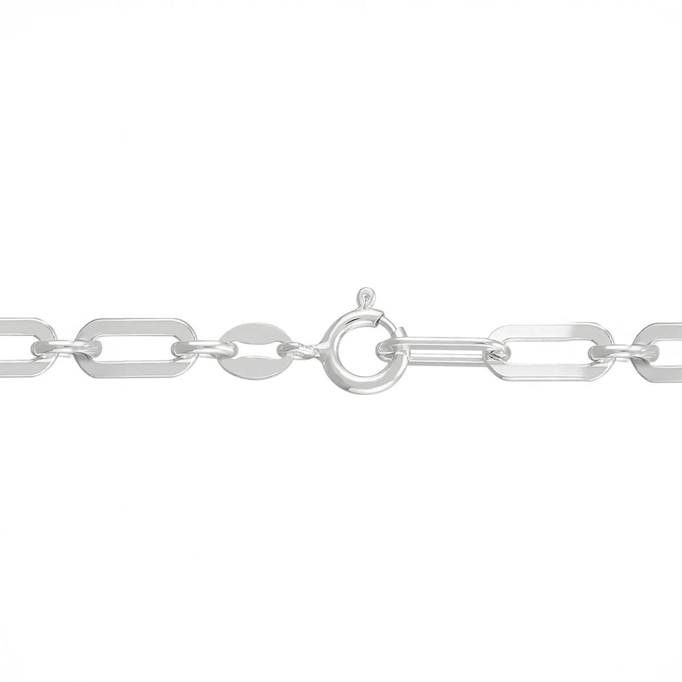 Paperclip Chain Necklace in Sterling Silver, 18" – Image 3 of 3