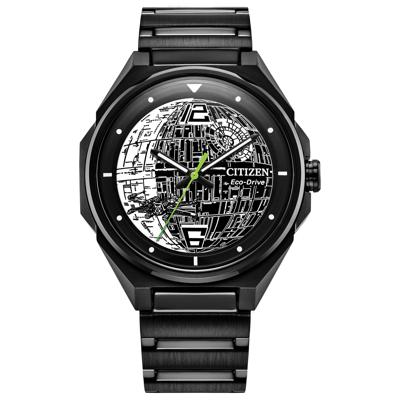 Men's Star Wars Death Star 2 Watch in Black Ion-Plated Stainless Steel, 41mm