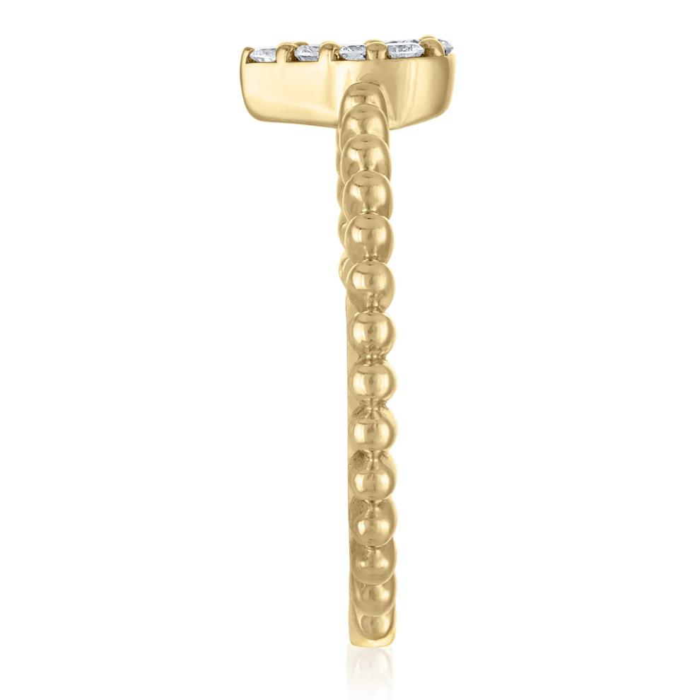 Diamond Promise Ring in 10K Yellow Gold (1/4 ct. tw.) – Image 3 of 3