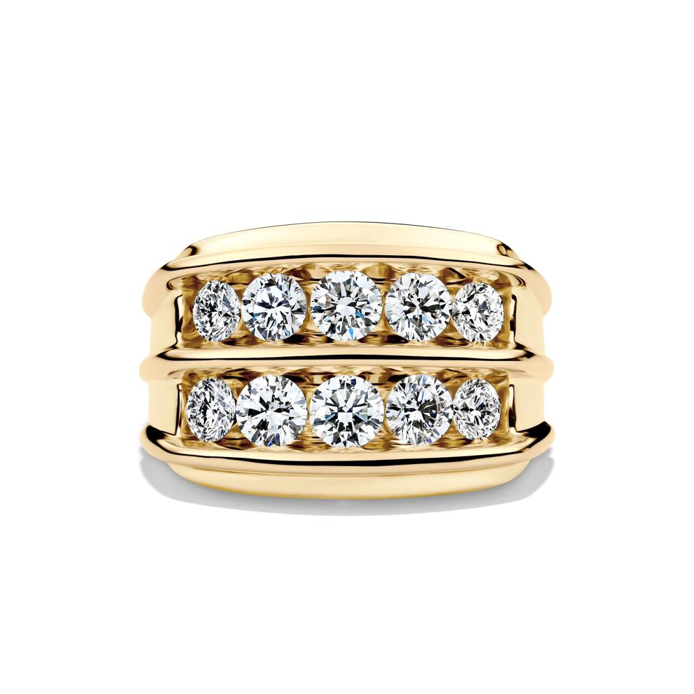 Men&rsquo;s Lab Grown Diamond Band in 10K Yellow Gold (3 ct. tw.)  – Image 1 of 4