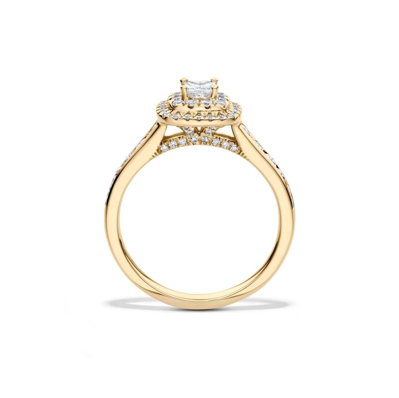 Princess-Cut Diamond Halo Engagement Set in 14K Yellow Gold &#40;1 1/4 ct. tw.&#41; – Image 2 of 7