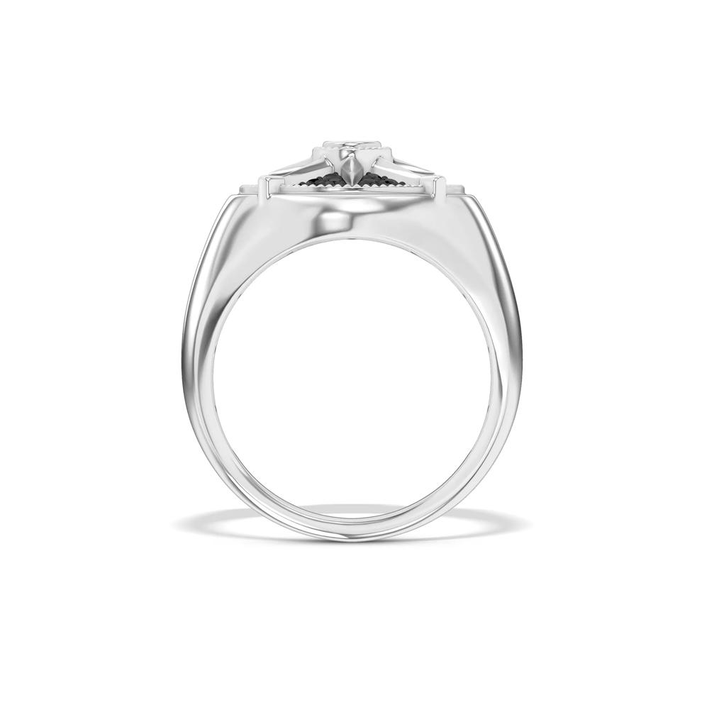 Men's Black Diamond Ring in Sterling Silver (5/8 ct. tw.) – Image 2 of 4