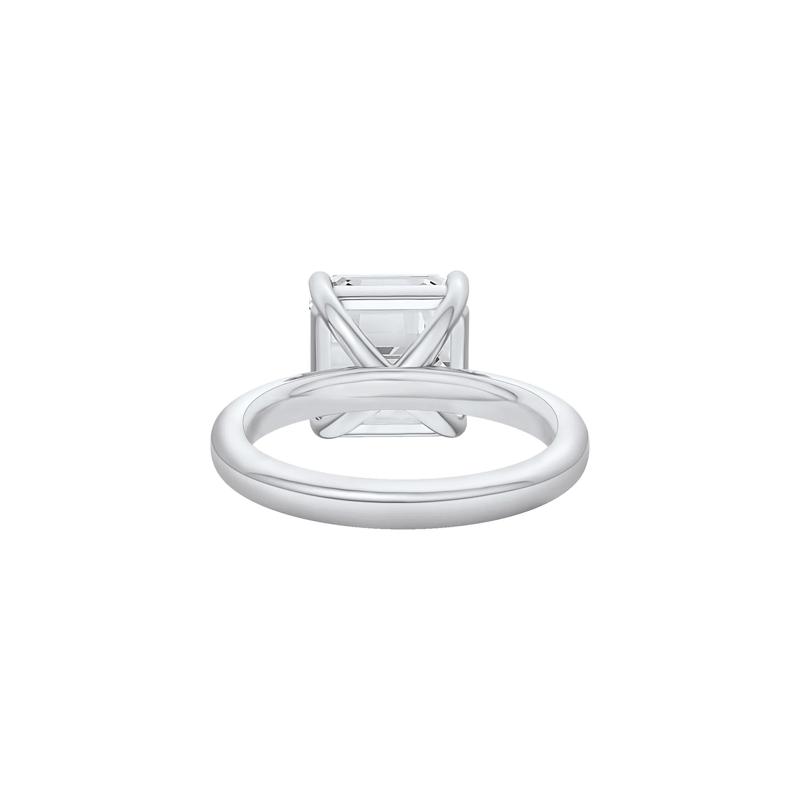 Lab Grown Diamond Asscher-Cut Solitaire Engagement Ring in Platinum &#40;5 ct.&#41; – Image 4 of 4