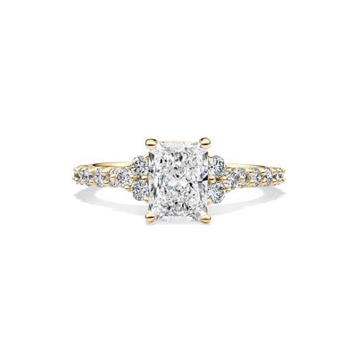 Lab Grown Diamond Radiant-Cut Engagement Ring in 14K Yellow Gold (2 ct. tw.)