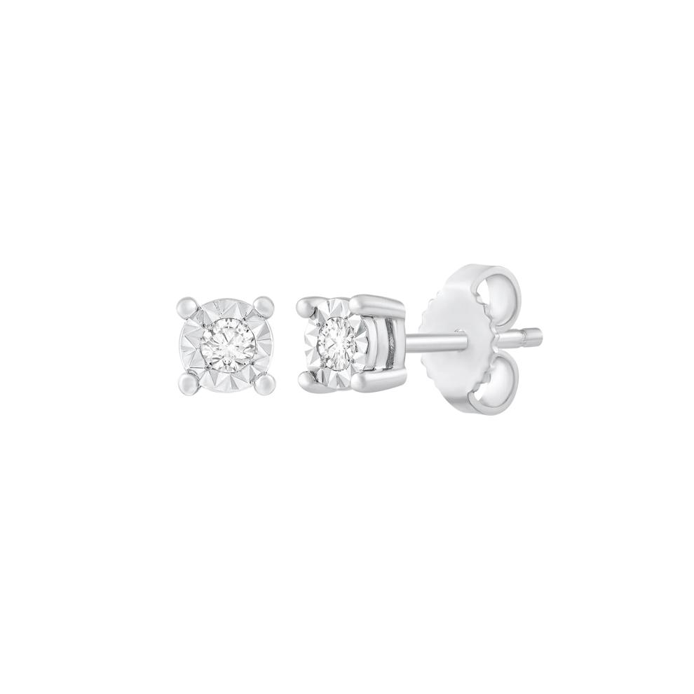 6-Pair Diamond Earring Set in Sterling Silver (1/4 ct. tw.) – Image 4 of 4