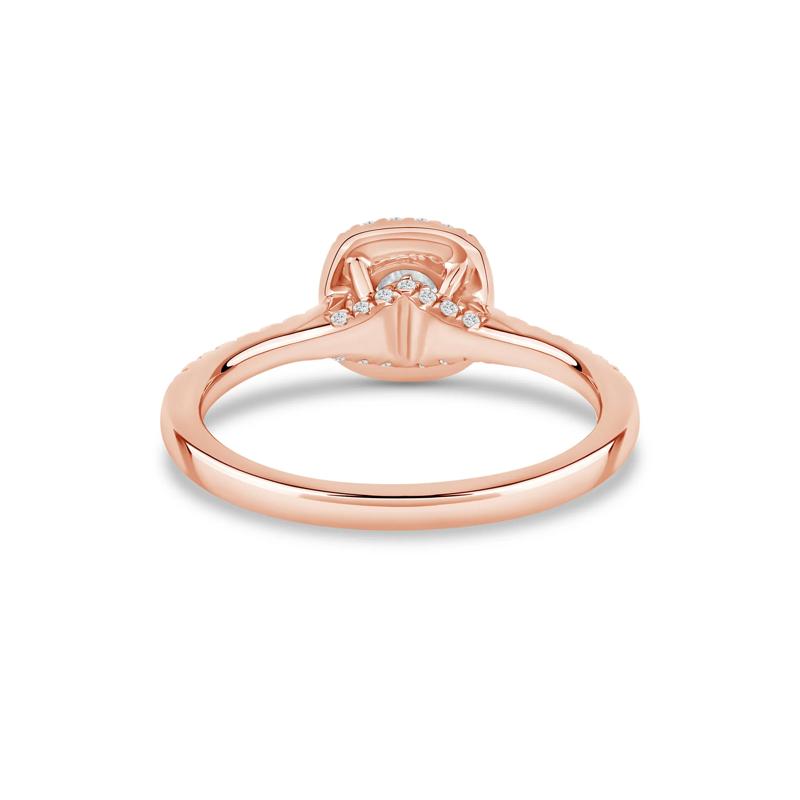 Diamond Halo Engagement Ring in 14K Rose Gold &#40;3/4 ct. tw.&#41; – Image 4 of 4