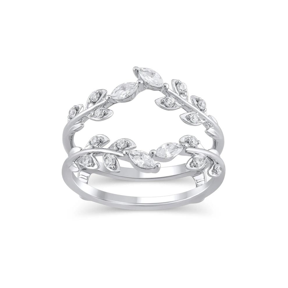 Lab Grown Diamond Round and Marquise Insert in 14K White Gold (3/8 ct. tw.) – Image 1 of 3
